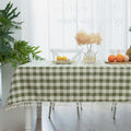 Buffalo Plaid Rectangular Tablecloth Green 55x120 - Farmhouse Gingham