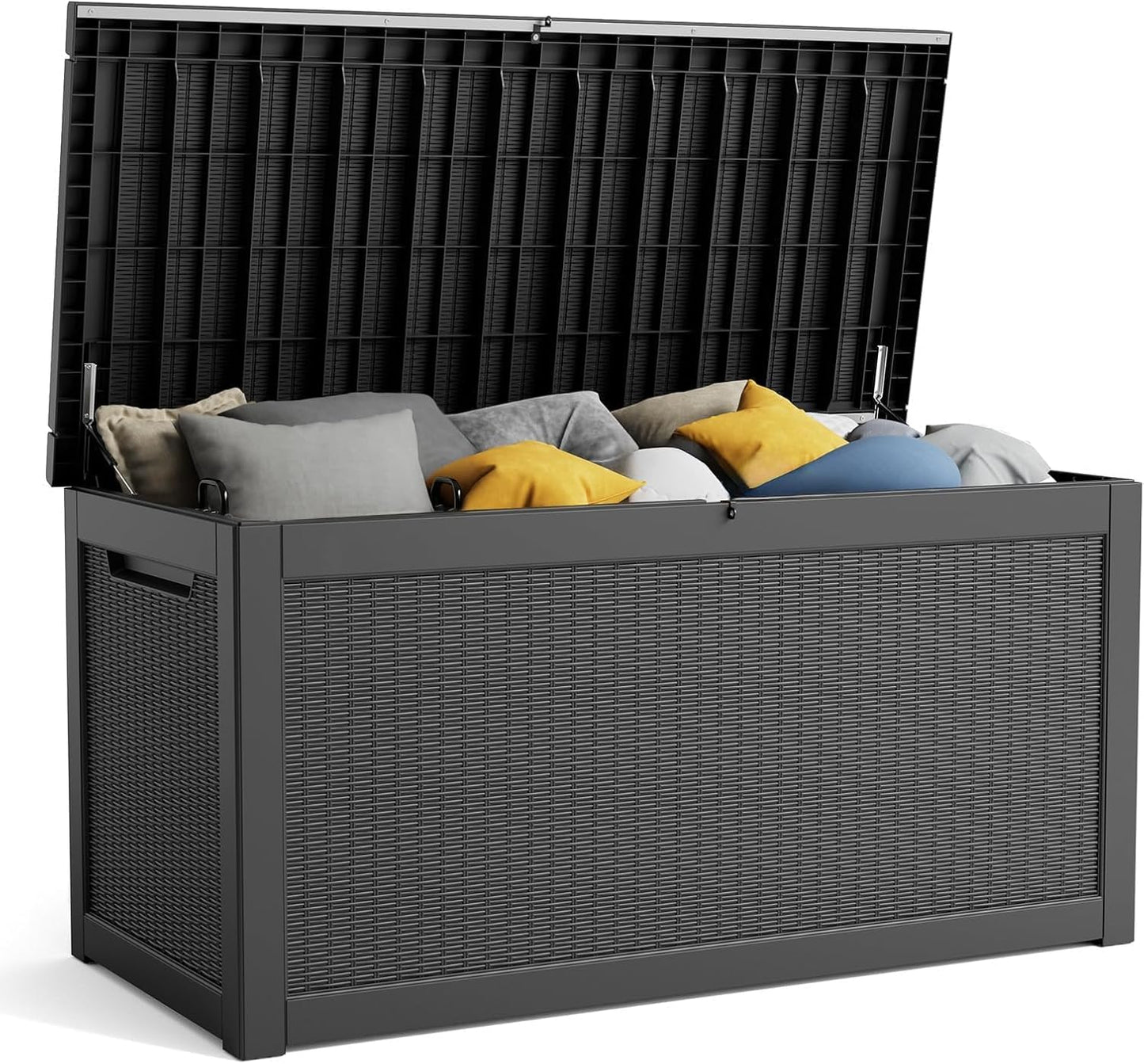 260 Gallon Resin Deck Box for Outdoor Storage and Organization