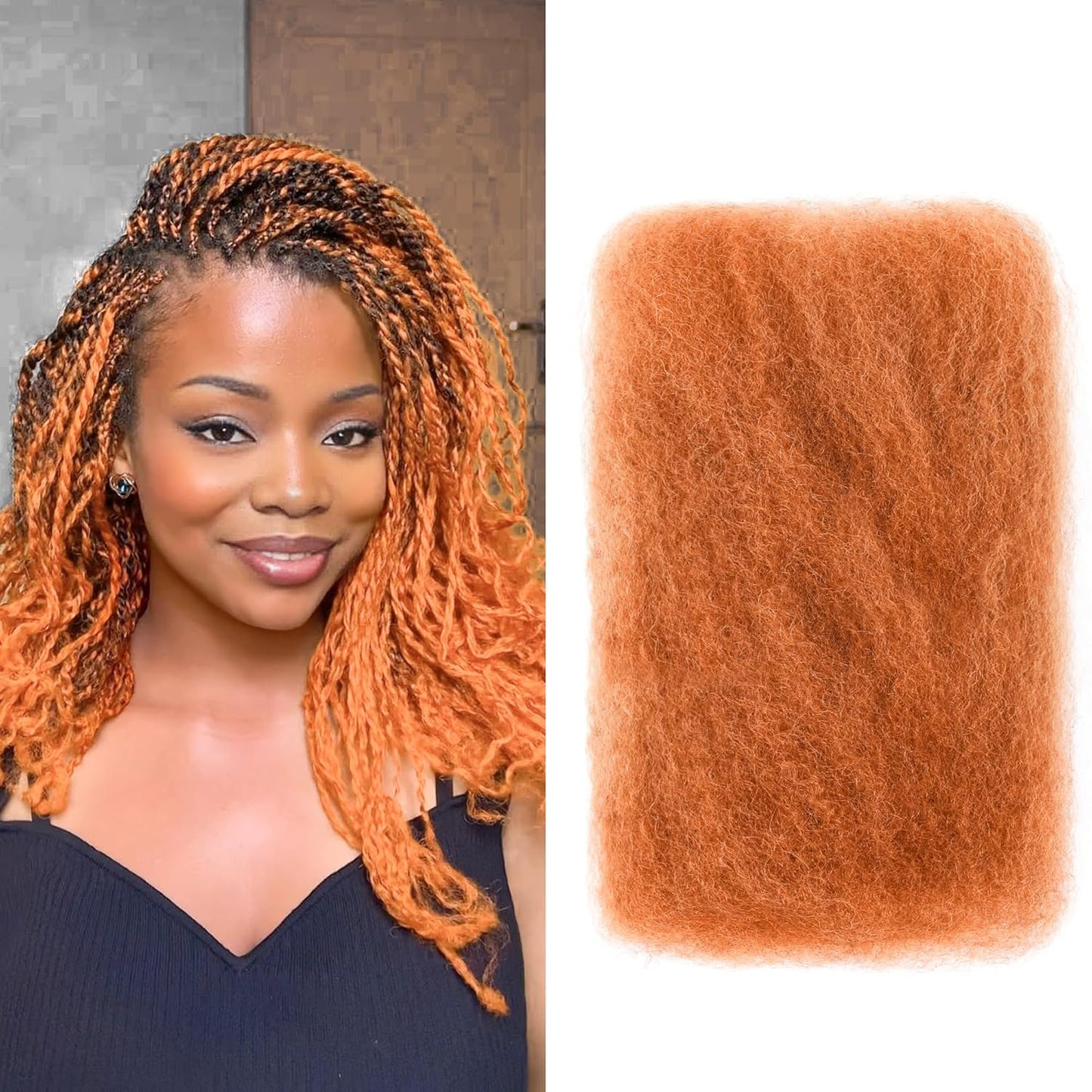 Afro Kinky Bulk Human Hair for Mini Twist and Braiding Styles