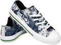 Stylish FOCO Women's Low Top Sneakers with NFL Team Glitter Design