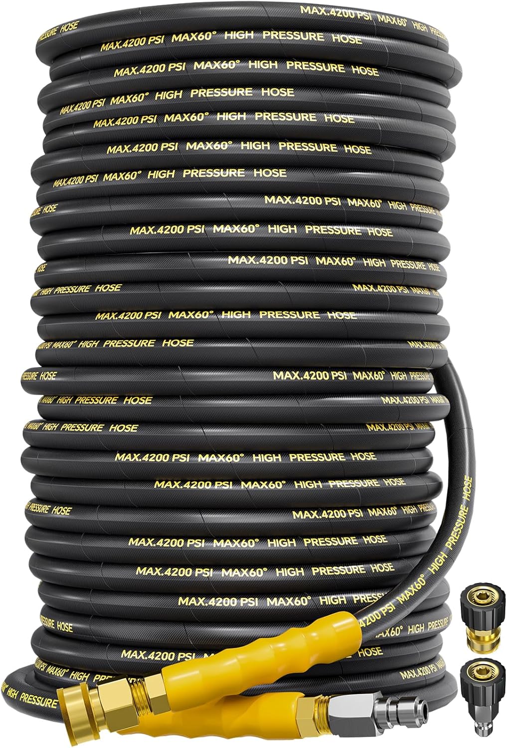 4200PSI Pressure Washer Hose 200FT for Cold/Hot Water Use