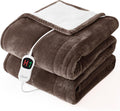 Electric Heated Blanket Full 72x84 in - Fast Heating, 10 Levels