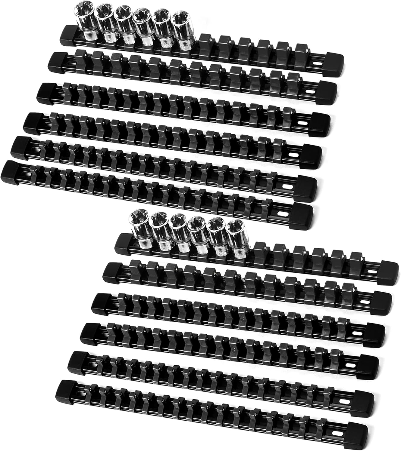 Socket Organizer Drive ABS Tools - Premium 12 Pieces Kit