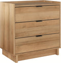 Prepac Simply Modern Nightstand Natural Oak - Sleek 3-Drawer