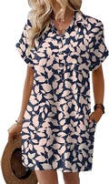 HOTOUCH Women's Casual Summer Shirt Dress with Pockets for Style