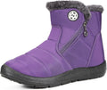 Womens Warm Fur Lined Winter Snow Boots Waterproof Ankle Boots Hsyooes
