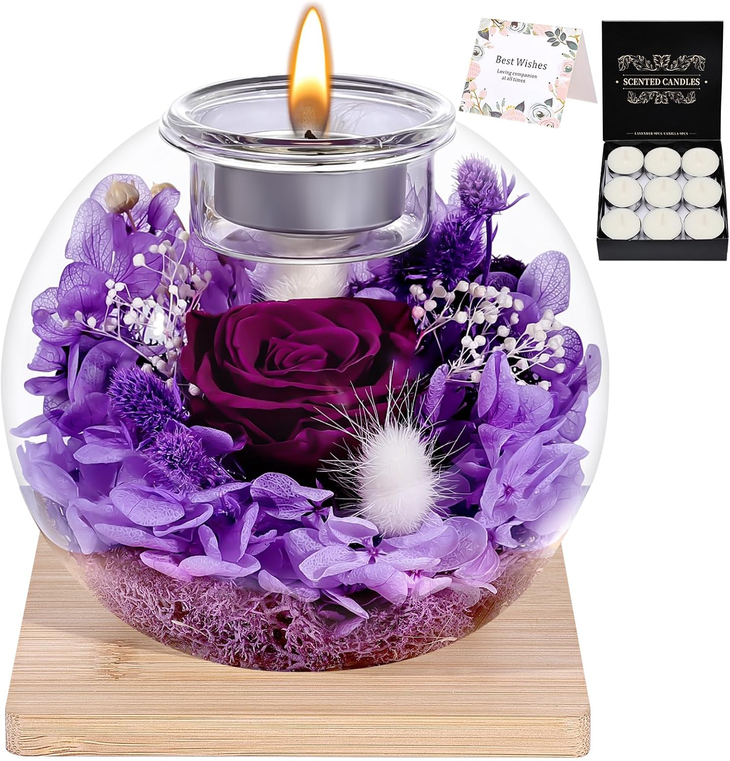 Preserved Roses in Glass Dome - Romantic Gifts for Her