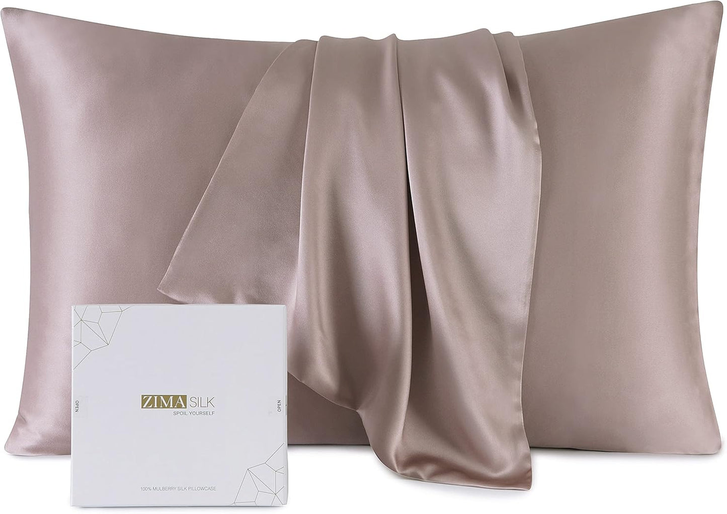 ZIMASILK 100% Pure Mulberry Silk Pillowcase for Hair & Skin