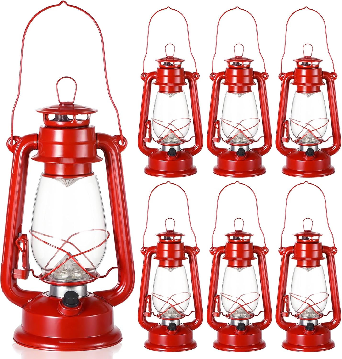 Vintage LED Hurricane Lanterns for Outdoor and Indoor Decor