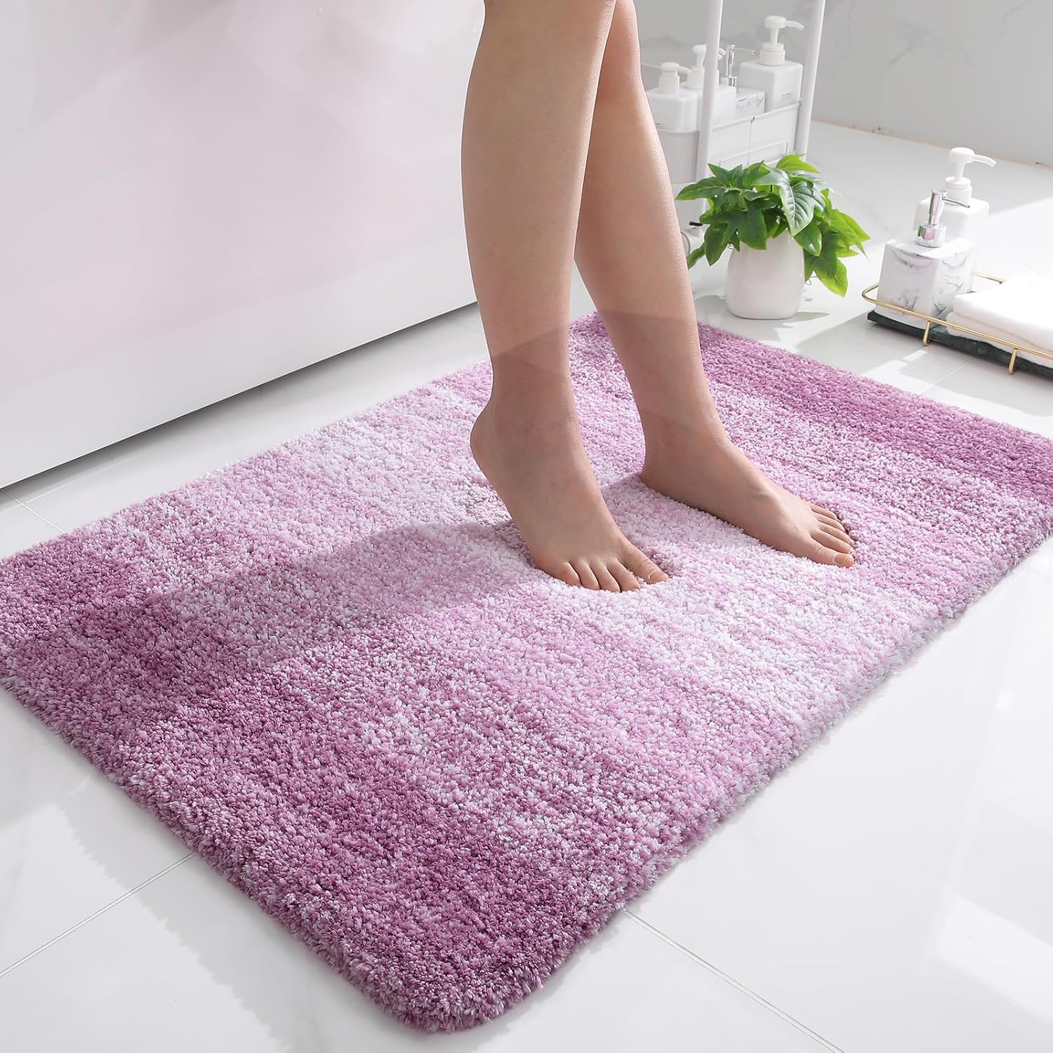 OLANLY Extra Soft Microfiber Bath Rugs Mat 36x24 for Comfort