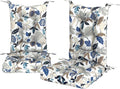 Water-Resistant Rocking Chair Cushions - Breeze Leaves Beige
