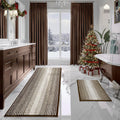 BSICPRO Chenille Bath Rug Set 20in x 60in + 20in x 32in - Thick