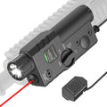 2000 Lumens Red Beam and White LED Tactical Flashlight - Rechargeable