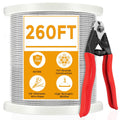 260ft 1/8 in Stainless Steel Cable with Cutter - Marine Grade T316