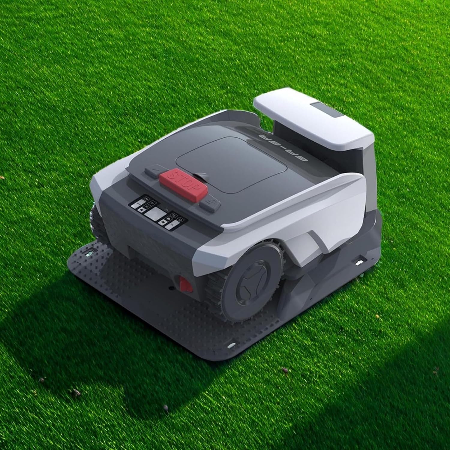 YQDDM GPS Robot Mower, Mows 29k Sq.Ft, Stoppage Re-Cutting