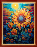 Redxing Stamped Cross Stitch Kit 16x20 in - Beginner Sunflower