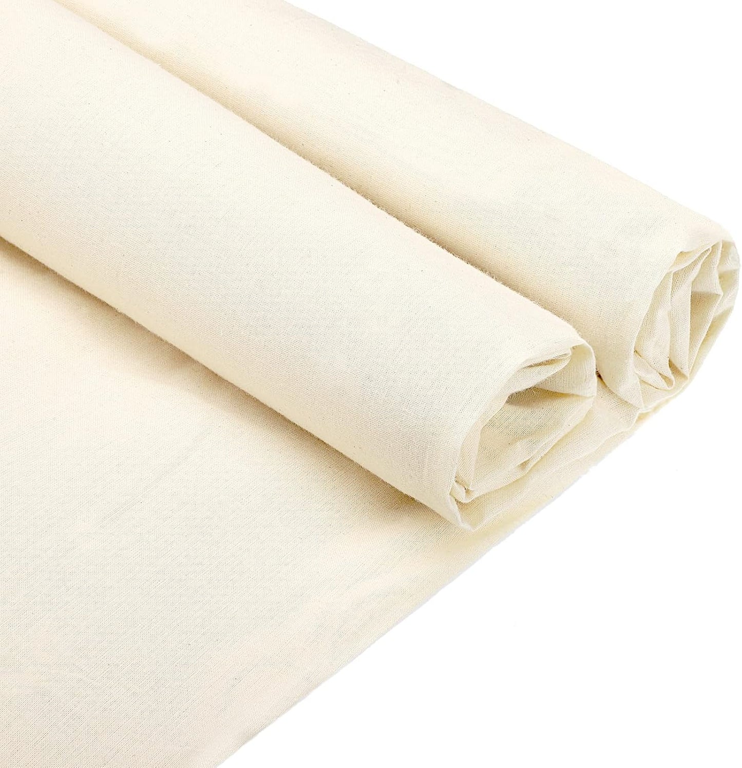 10 Yards x 63 Inches Cotton Muslin Fabric for Creative Projects