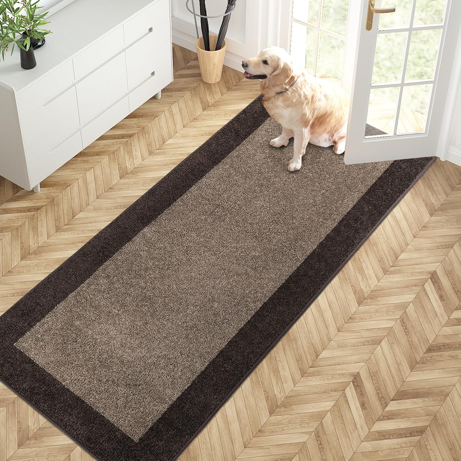 PURRUGS Dirt Trapping Door Mat 32in x 72in for Muddy Shoes