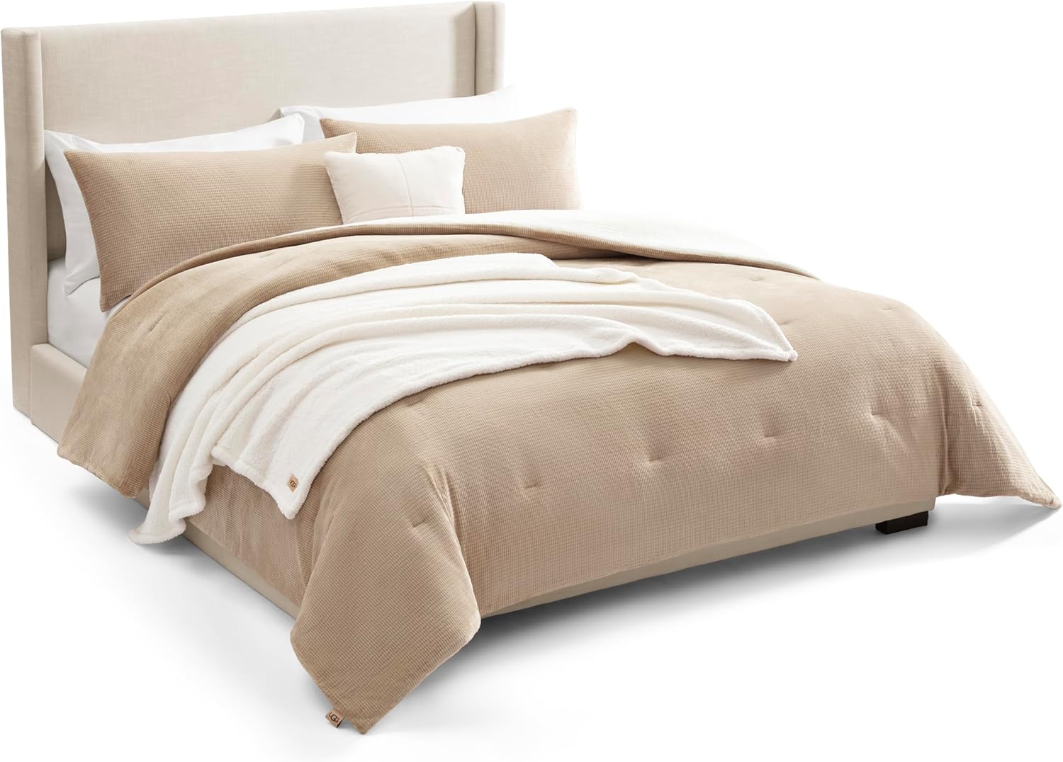 UGG Comforter Set 5 Piece Bed in a Bag for Luxurious Sleep