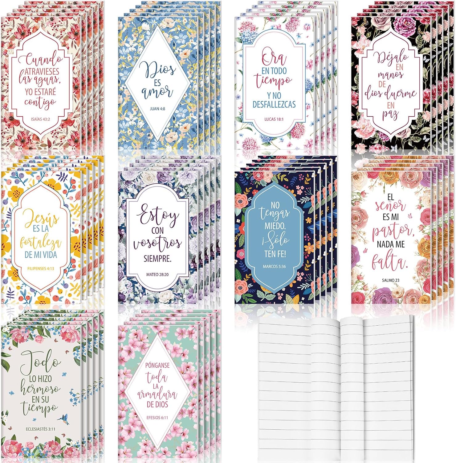Spanish Bible Verse Notebooks - Inspirational Journals
