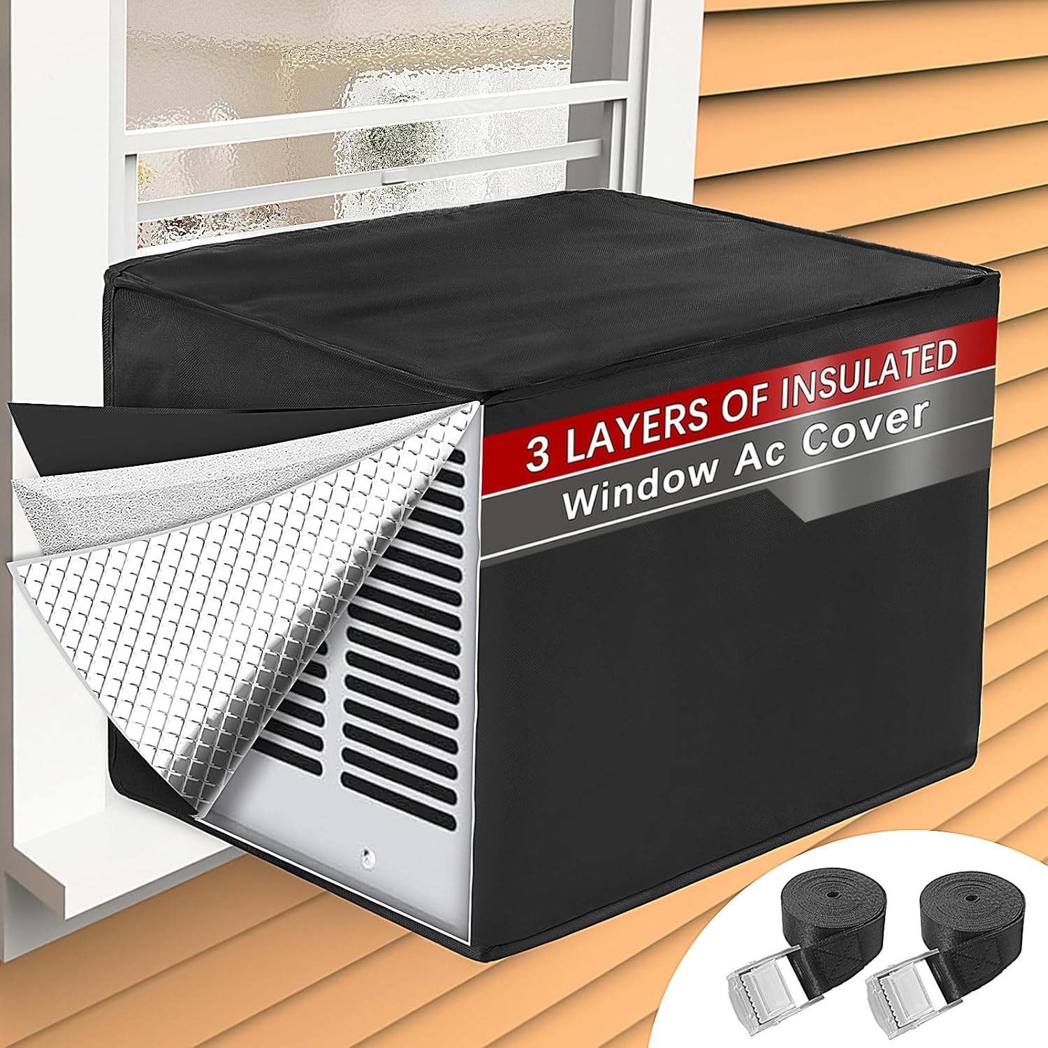 Winter-Ready Window AC Cover - Waterproof & Insulated