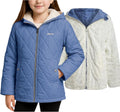 DKNY Reversible Girls Winter Coat - Heavyweight Quilted (Style YPHZ)