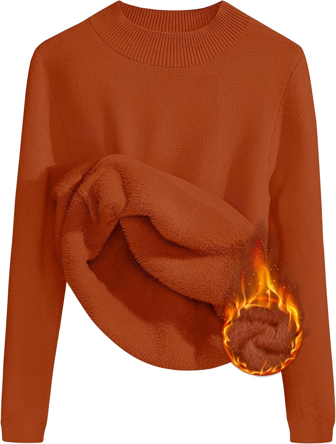 ZESICA Women's Fleece Sherpa Lined Sweater for Winter Style
