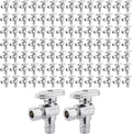 100 PCS EFIELD Stop Valve Pex-a 1/4 Turn Angle - Bulk Pack