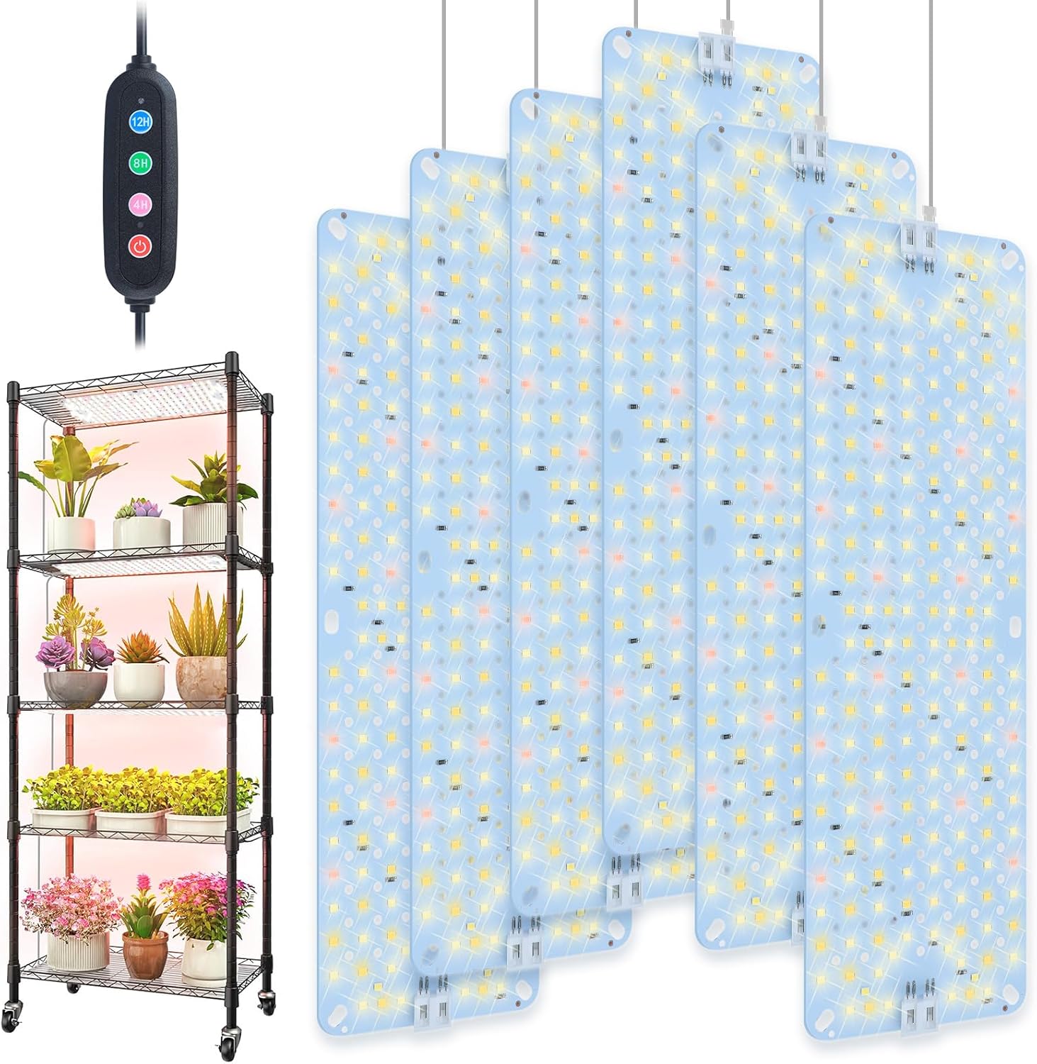 2025 Ultra-Thin Panel Grow Lights for Seed Starting & Vegetables
