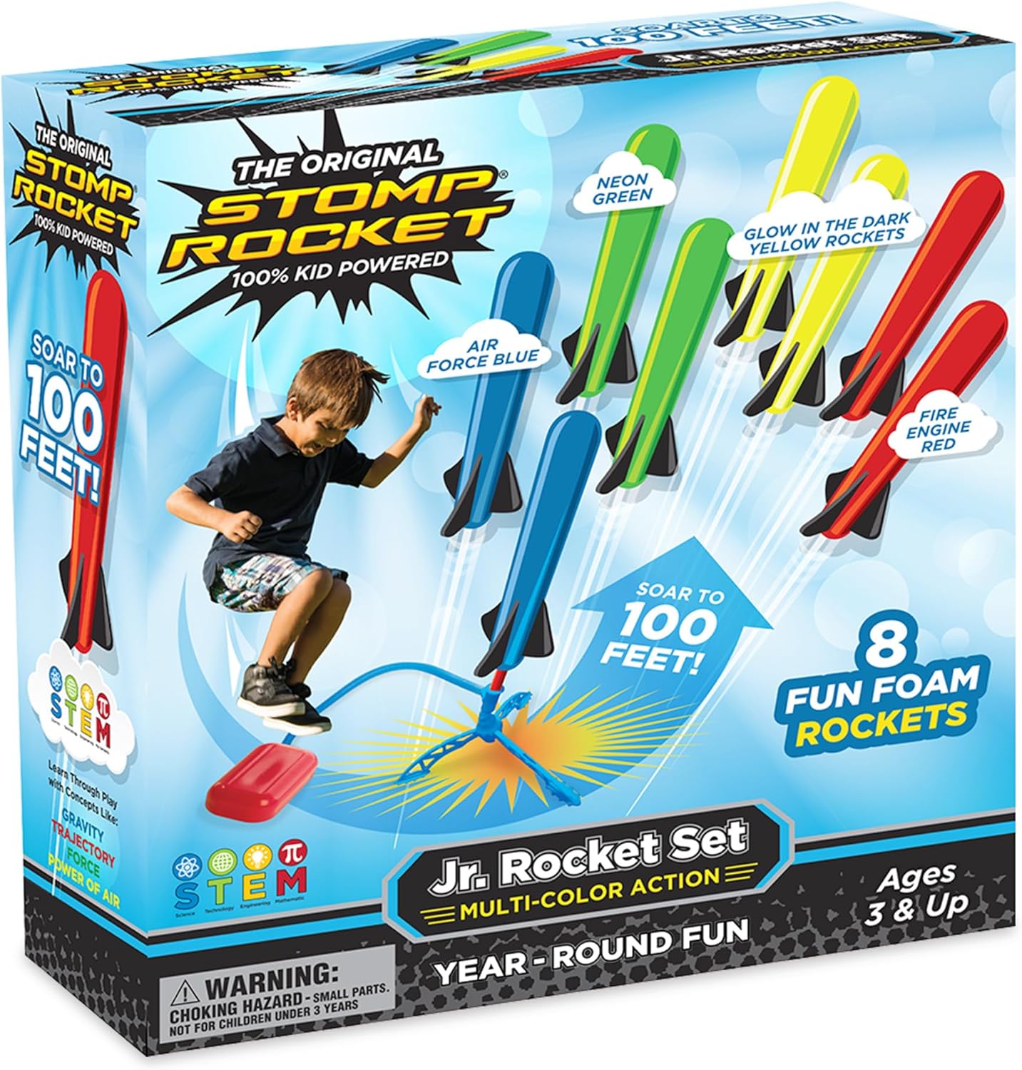 Stomp Rocket Jr - 100ft Soaring Fun for Kids!
