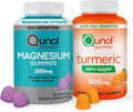 Qunol Zero Sugar Turmeric Gummies + Magnesium 200mg - Joint & Heart