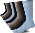 Tommy Hilfiger Mens Dress Socks 10-Pack - Comfortable Everyday Crew as