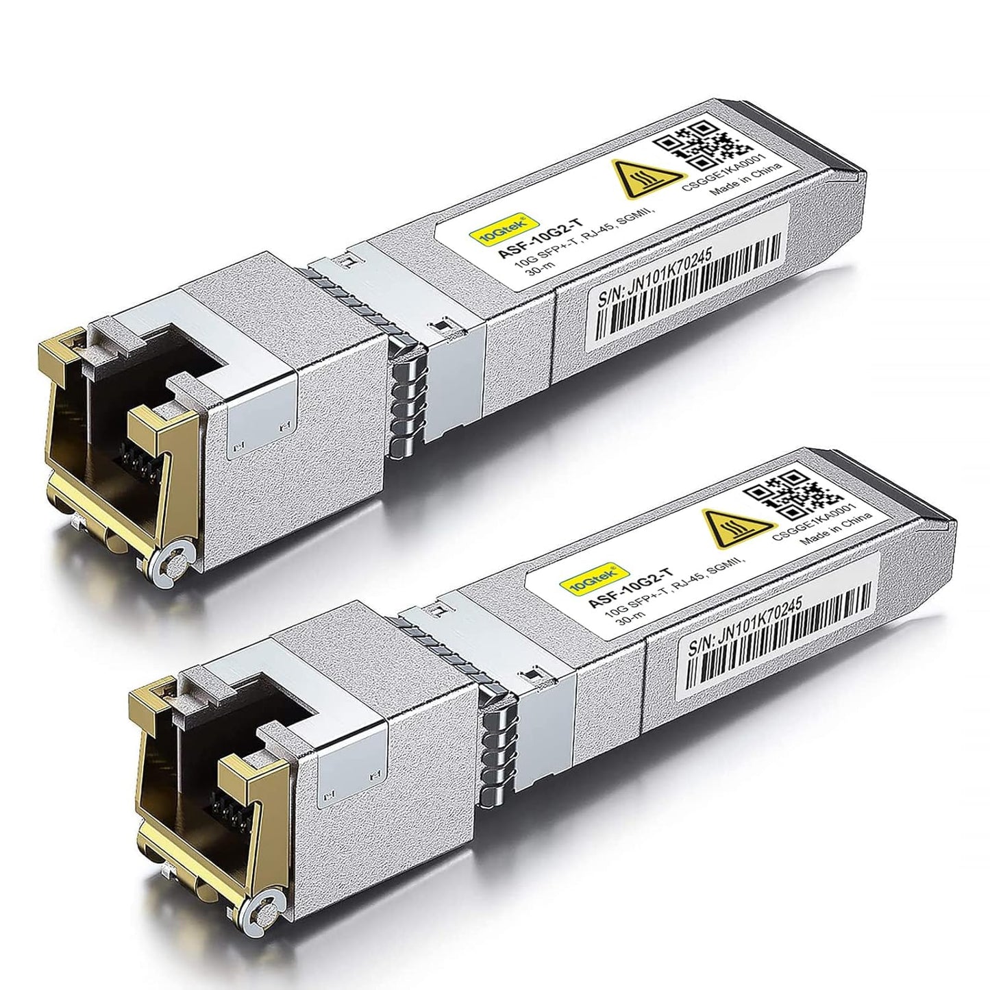 10Gtek SFP+ to RJ45 CAT.6a Copper Transceiver for Networking