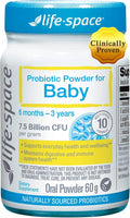 Life-Space Baby Probiotic Powder 60g - 7.5 Billion CFU for 0-36 Months