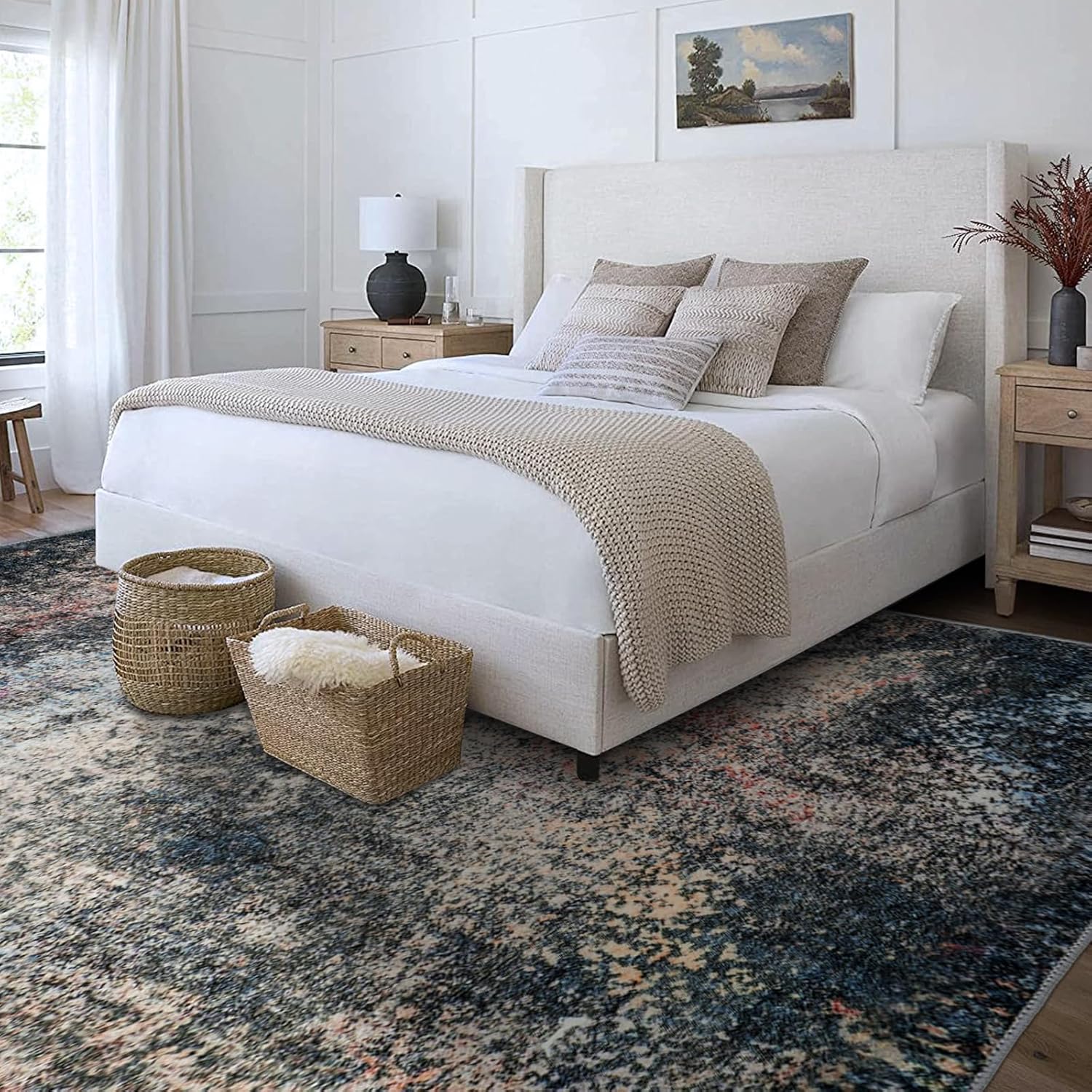 Area Rugs 9x12 for Living Room, Washable Non Slip Carpet