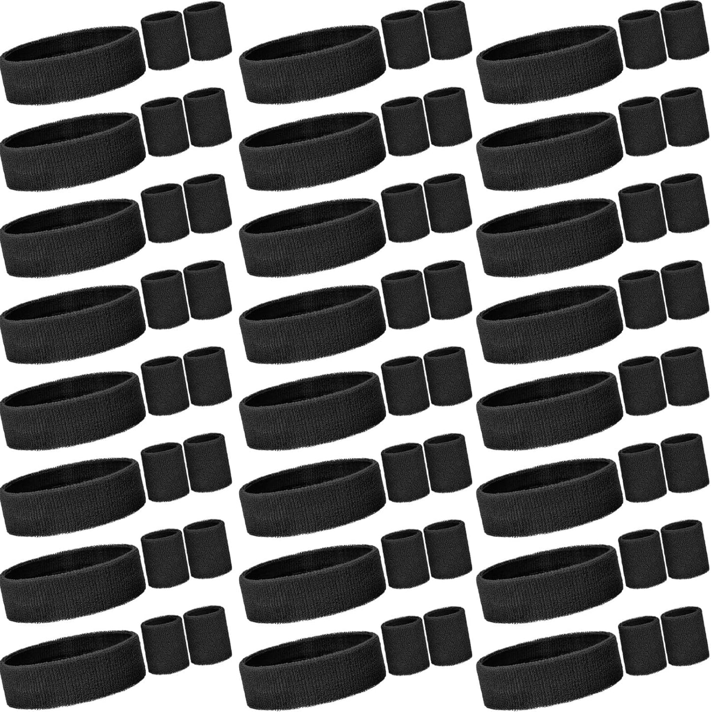 Neon Sweatbands Set for Sports and 80s 90s Costume Fun