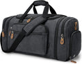 Gonex Canvas Duffle Bag 60L Travel Duffel - Expandable Weekend Bag