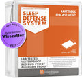 Mattress Encasement Zippered Queen - Waterproof Hypoallergenic Cover