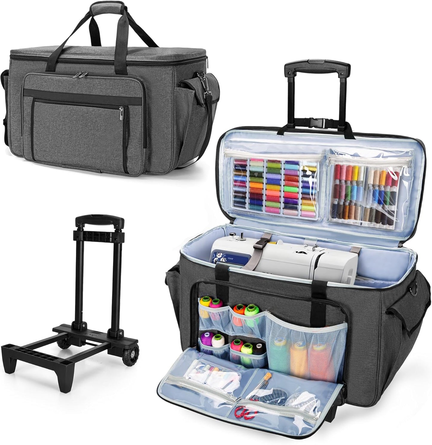 Protective Rolling Case for Brother Embroidery Machines