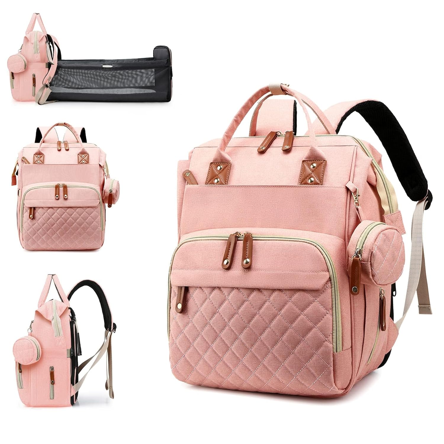 Diaper Bag Backpack with Changing Pad and USB Charging Port