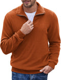 COOFANDY Men's Quarter Zip Corduroy Pullover - Soft, Classic Fit