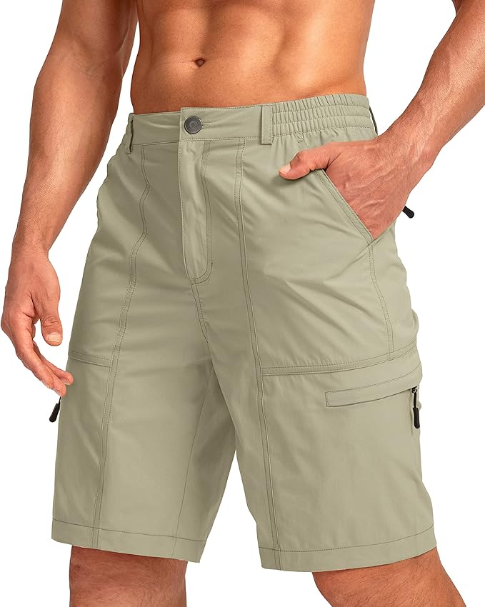 Viodia Men's Hiking Cargo Shorts Quick Dry Lightweight Stretch