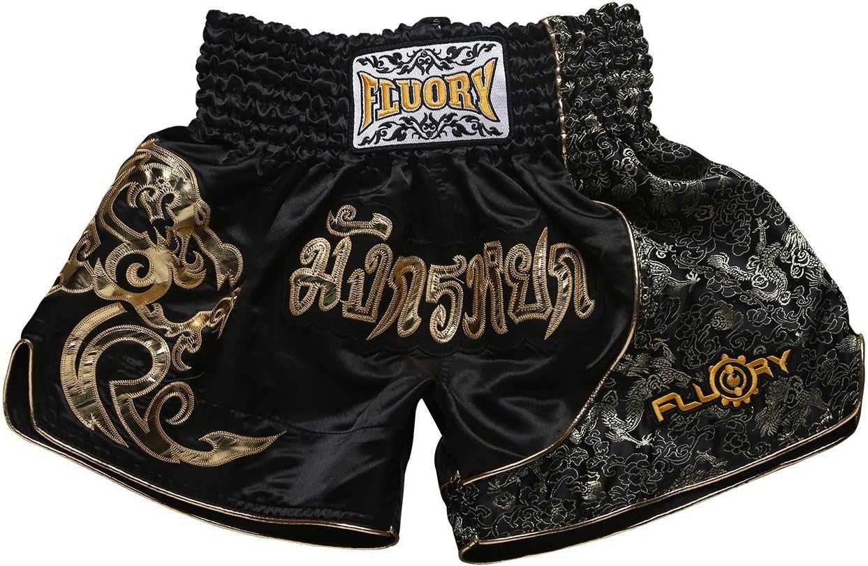 FLUORY Muay Thai Fight Shorts for MMA Training and Kickboxing