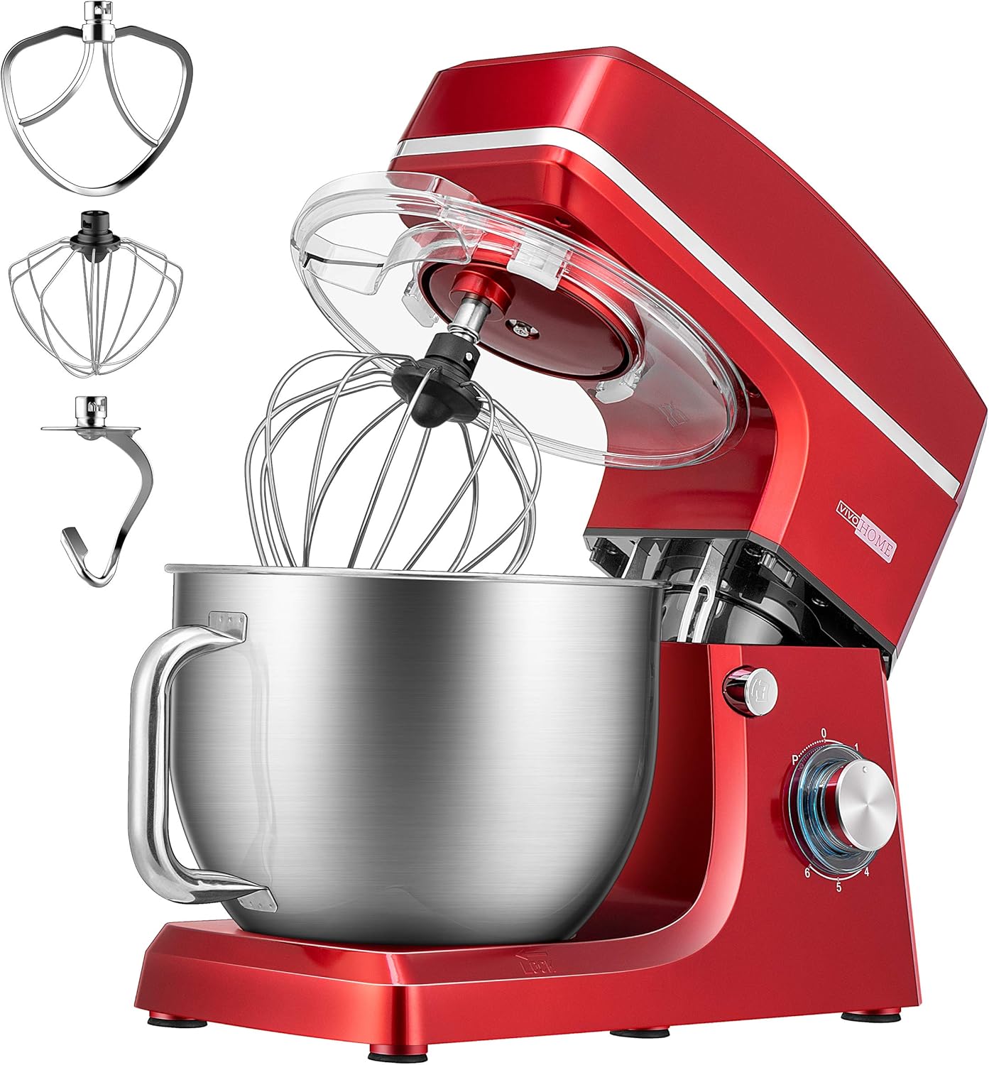 VIVOHOME 7.5 Quart Stand Mixer with Powerful 660W Motor