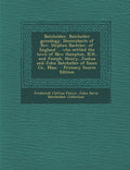 Batchelder Batcheller Genealogy - Descendants of Rev. Stephen Bachiler
