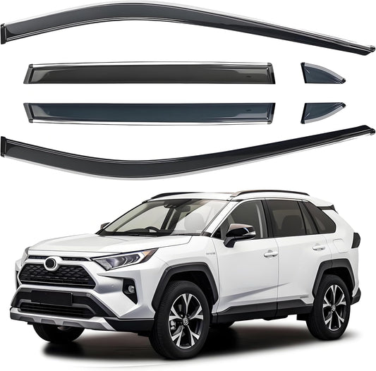 Side Window Visor 6 Piece Set for Toyota RAV4 2019-2024