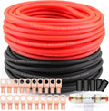AWG 8 Gauge Wire Cable 50ft Each Black/Red - Economical CCA Kit