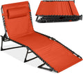 Patio Chaise Lounge Chair - Portable Folding Recliner for Outdoors