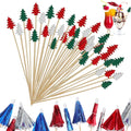 Decorative Christmas Cocktail Picks - 160 PCS