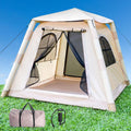 4 Season Inflatable Glamping Tent - Quick Setup, Waterproof, 2-4 Person